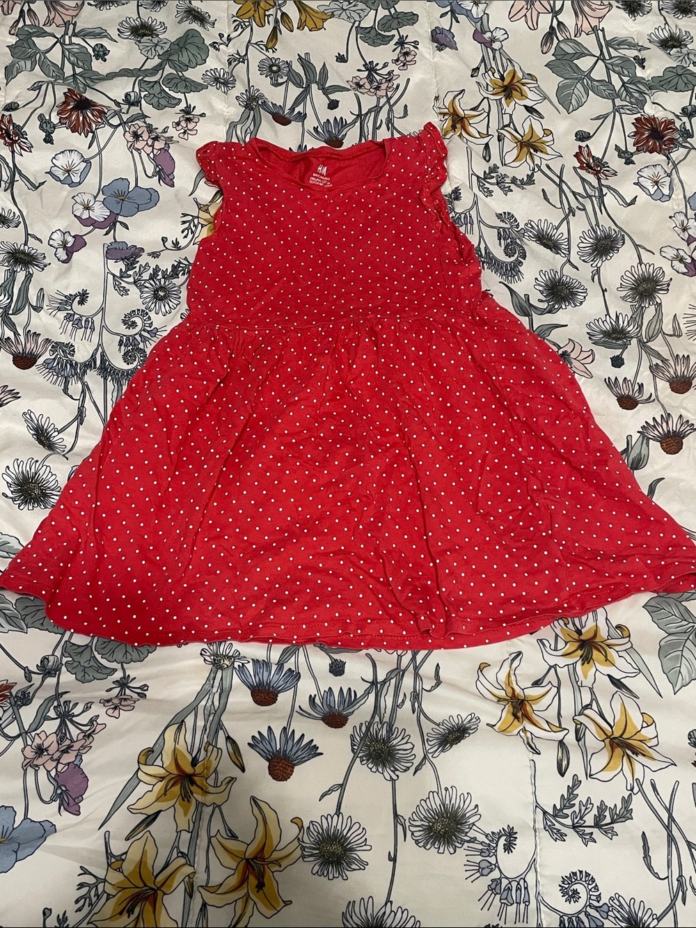 H&M Little Girl’s Red & White Polka-Dot Dress